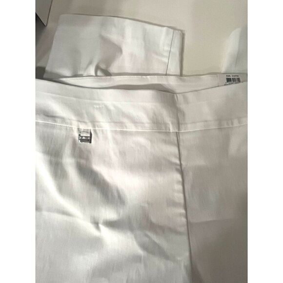 Alfani Plus Size Tummy-Control Capri Pants, Bright White - Picture 4 of 10